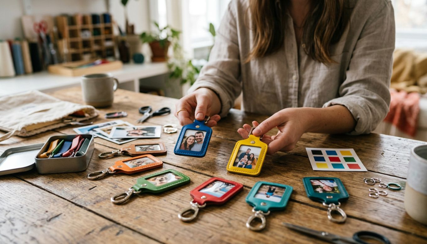 L'impact des couleurs dans la conception d'un porte-clés photo